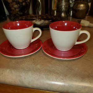 Starbucks 2005  Espresso Demitasse Cup/Saucers 3oz